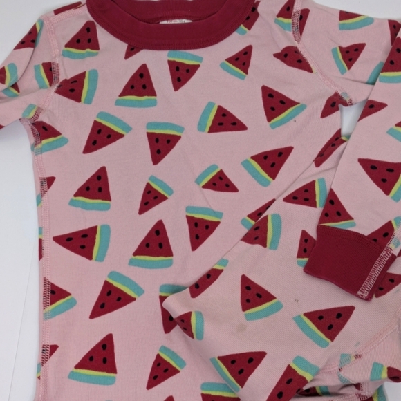 Hanna Andersson Watermelon Long PJ Pajama Set 100 4 - Picture 1 of 9